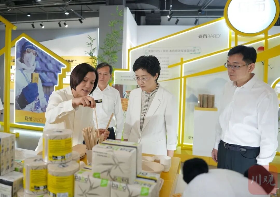 省委副书记、省长施小琳调研斑布健康竹产业园